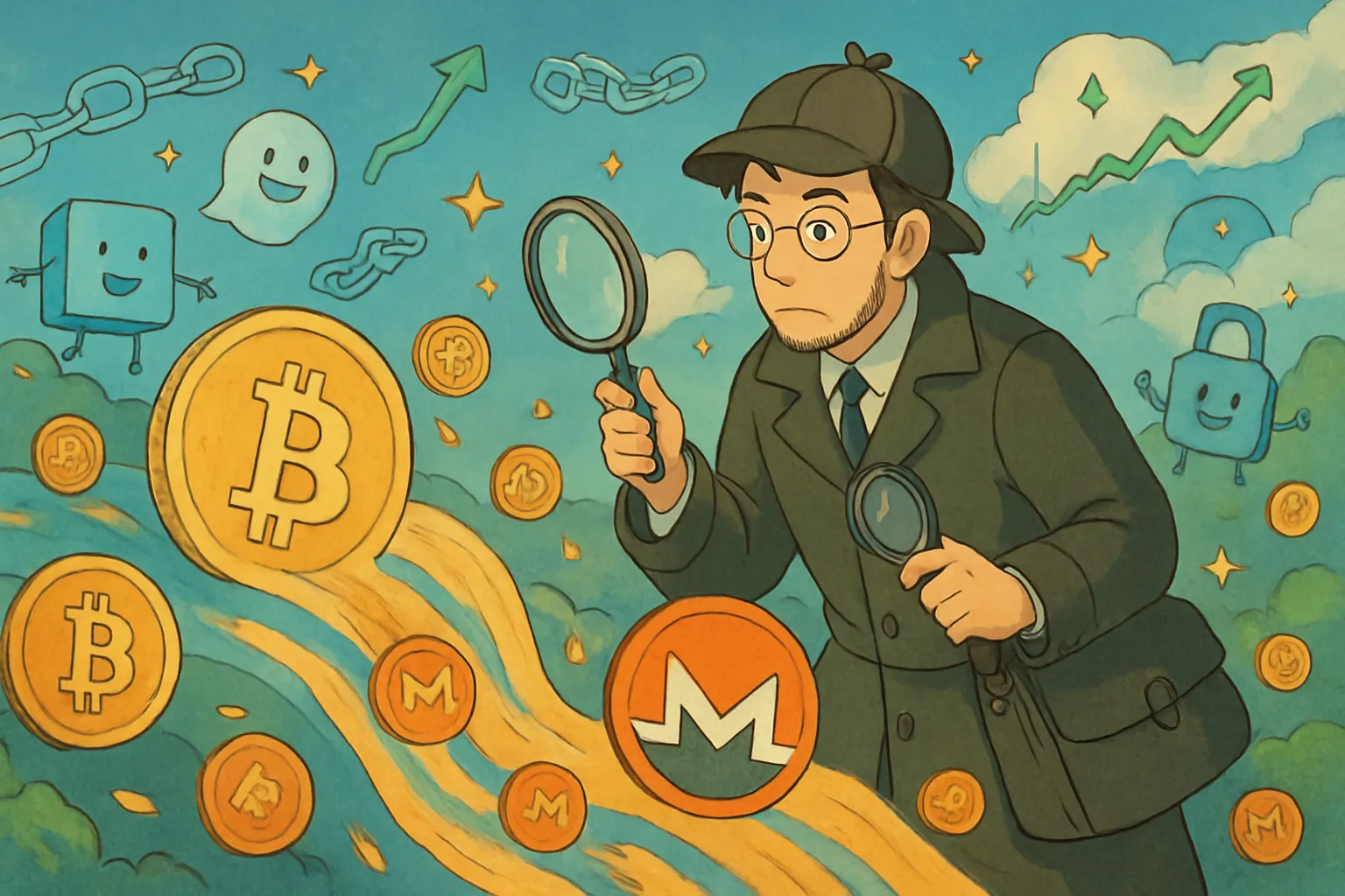 Detetives da rede alertam: suspeita-se que US$ 330 milhões em Bitcoin tenham sido roubados e lavados no Monero, e o XMR certa vez subiu 50%